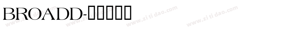 BROADD字体转换