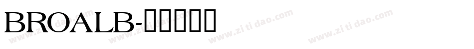 BROALB字体转换