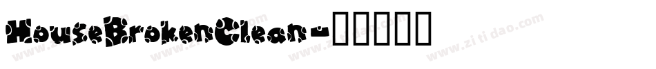 HouseBrokenClean字体转换