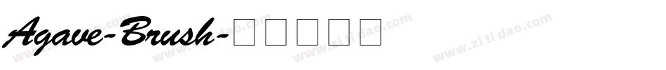Agave-Brush字体转换
