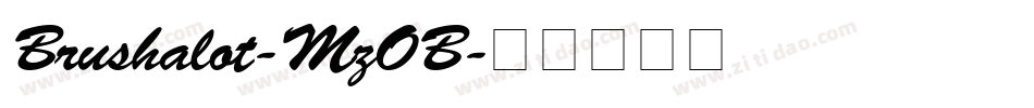Brushalot-MzOB字体转换
