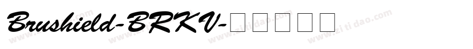 Brushield-BRKV字体转换