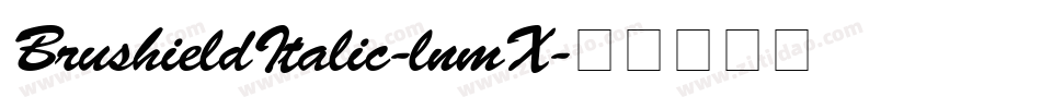 BrushieldItalic-lnmX字体转换