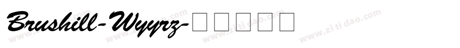 Brushill-Wyyrz字体转换
