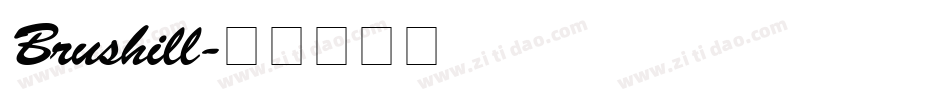 Brushill字体转换