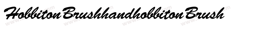 HobbitonBrushhandhobbitonBrush-WygA字体转换