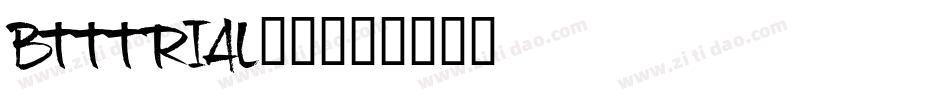 BTTTRIAL_0字体转换