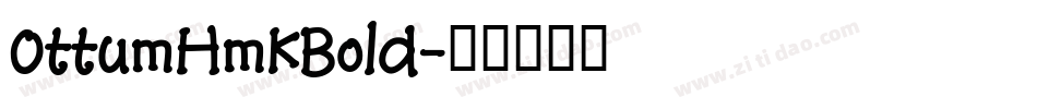 OttumHmkBold字体转换