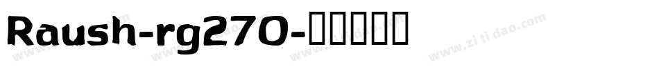 Raush-rg27O字体转换