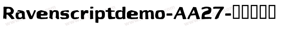 Ravenscriptdemo-AA27字体转换