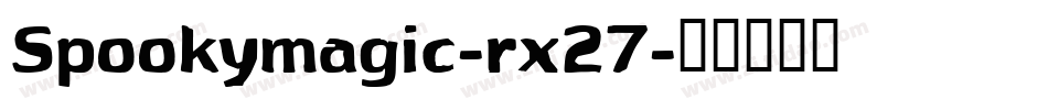 Spookymagic-rx27字体转换