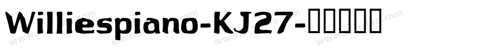 Williespiano-KJ27字体转换