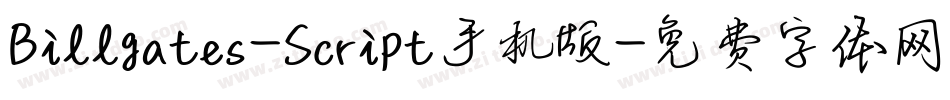 Billgates-Script手机版字体转换