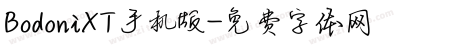 BodoniXT手机版字体转换