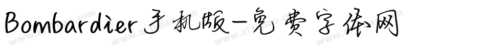 Bombardier手机版字体转换