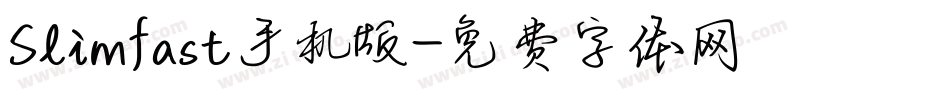 Slimfast手机版字体转换