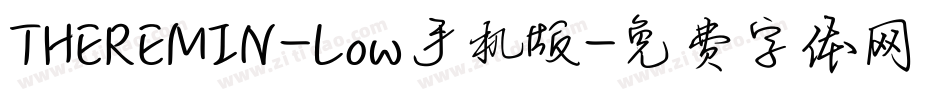 THEREMIN-Low手机版字体转换