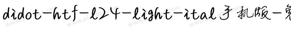 didot-htf-l24-light-ital手机版字体转换