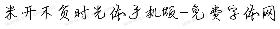 米开不负时光体手机版字体转换