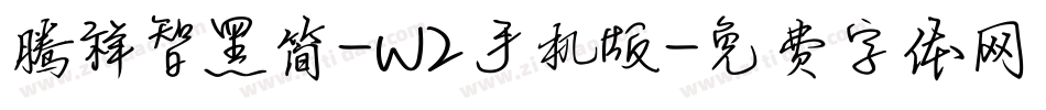 腾祥智黑简-W2手机版字体转换