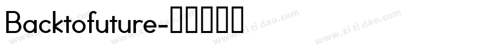 Backtofuture字体转换