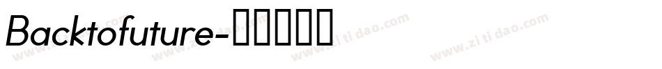 Backtofuture字体转换