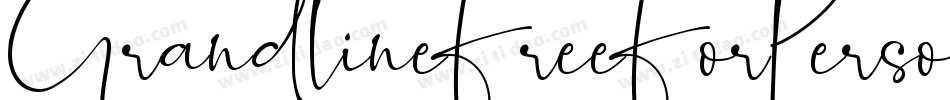 GrandlineFreeForPersonal-JRWEn字体转换