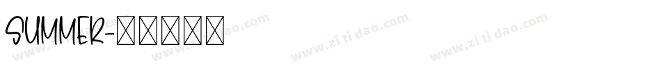 SUMMER字体转换