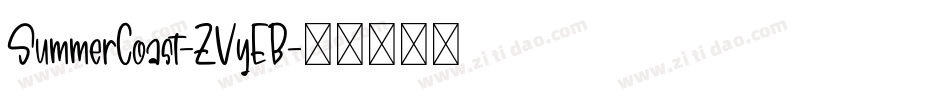 SummerCoast-ZVyEB字体转换