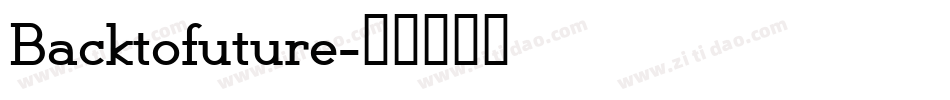 Backtofuture字体转换