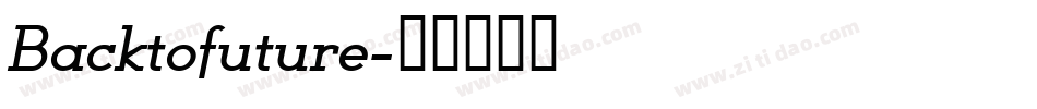 Backtofuture字体转换