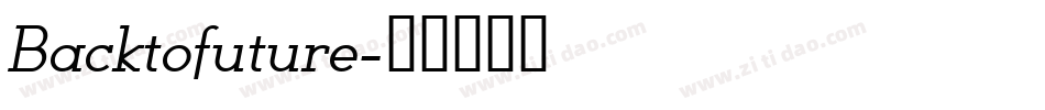 Backtofuture字体转换
