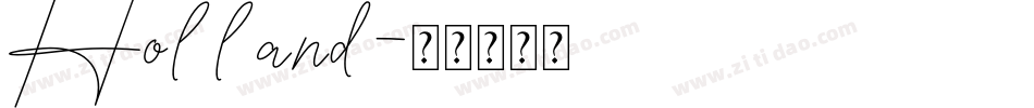 Holland字体转换