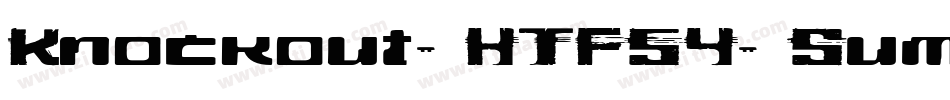 Knockout-HTF54-Sumo字体转换