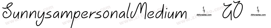 SunnysampersonalMedium-GO6xq字体转换