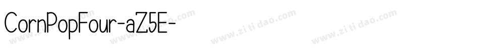 CornPopFour-aZ5E字体转换