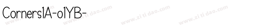 Corners1A-o1YB字体转换