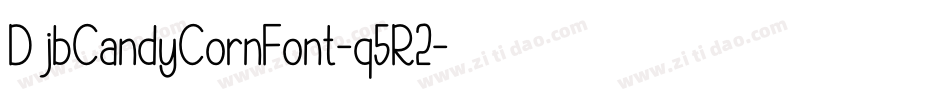 DjbCandyCornFont-q5R2字体转换