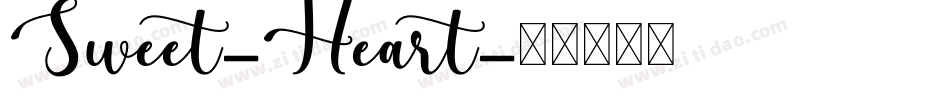Sweet-Heart字体转换