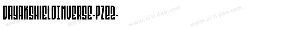 DayakShieldInverse-PzE2字体转换