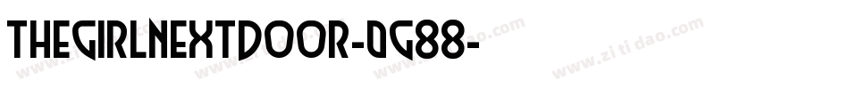 TheGirlNextDoor-Og88字体转换