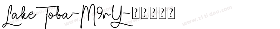 LakeToba-M9rY字体转换