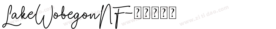 LakeWobegonNF字体转换