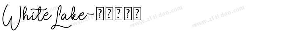 WhiteLake字体转换