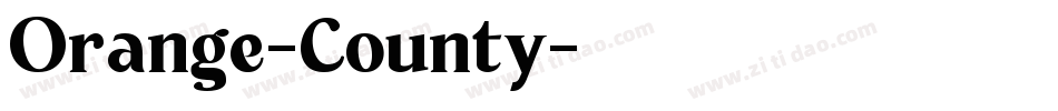 Orange-County字体转换