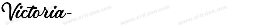 Victoria字体转换