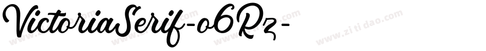VictoriaSerif-o6Rz字体转换