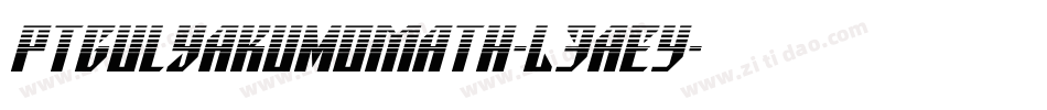 PtgulYakumoMath-L3aEy字体转换