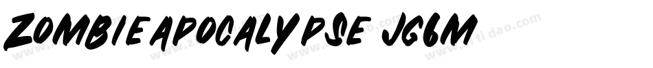 ZombieApocalypse-jG6M字体转换