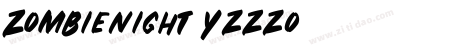ZombieNight-Yzzzo字体转换